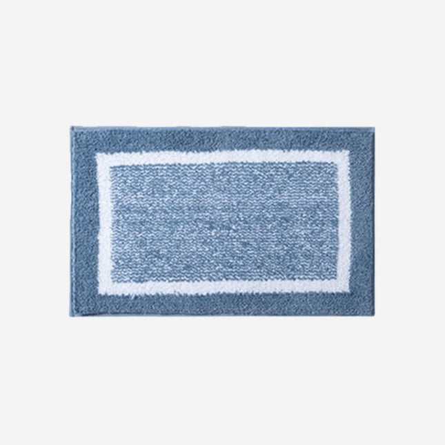 Niebieski chłonny dywanik do łazienki