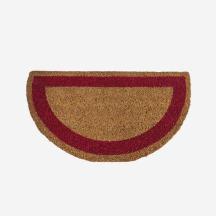 Półokrągła wycieraczka z włókna kokosowego