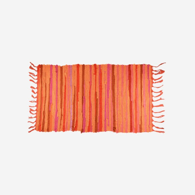 Kolorowy chodnik bawełniany z frędzlami