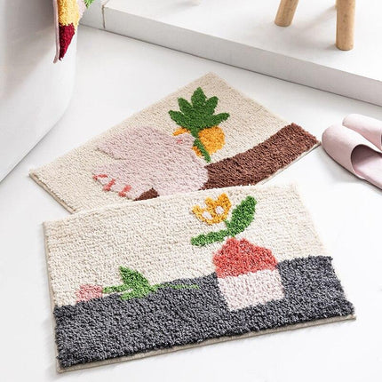 Duży designerski dywanik z motywem