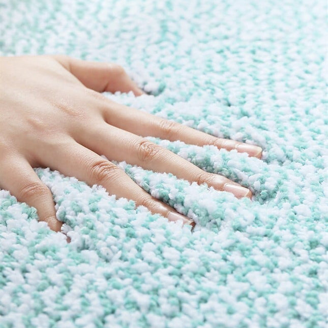 Zielony chłonny dywanik do łazienki