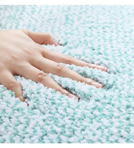 Zielony chłonny dywanik do łazienki