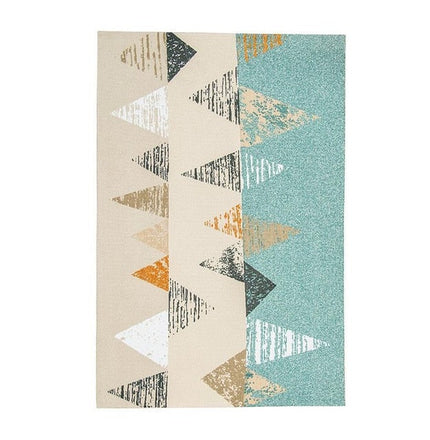 Kolorowy dywan skandynawski w geometryczne wzory