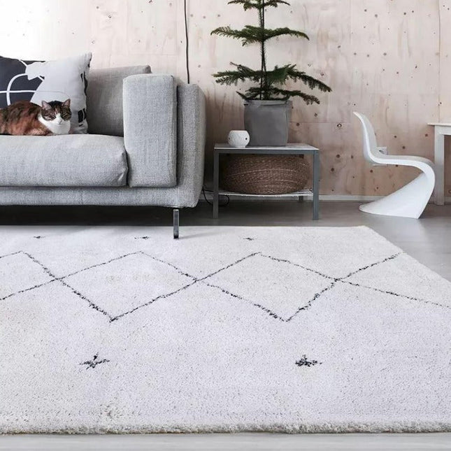 Duży dywan berberyjski shaggy 300x200