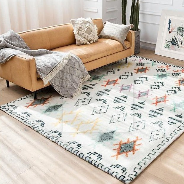 Dywan berberyjski z neonowymi akcentami boho