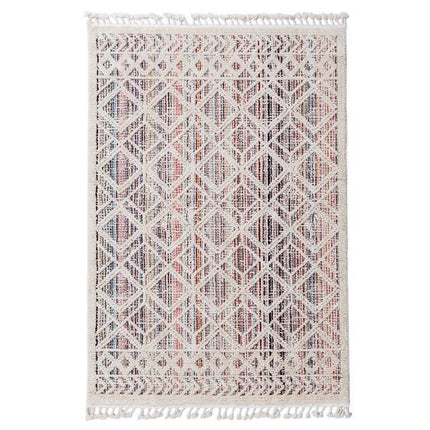 Kolorowy wełniany dywan w stylu berberyjskim