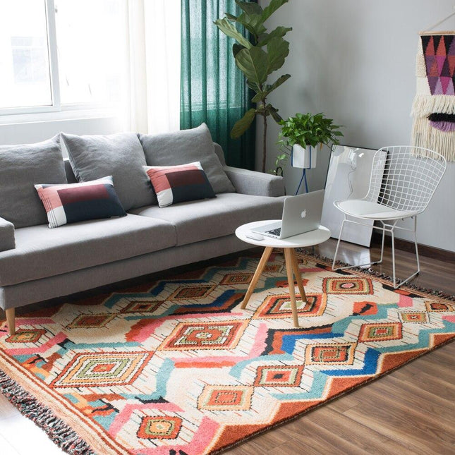 Ręcznie robiony wełniany dywan berberyjski