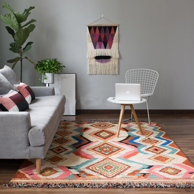 Ręcznie robiony wełniany dywan berberyjski