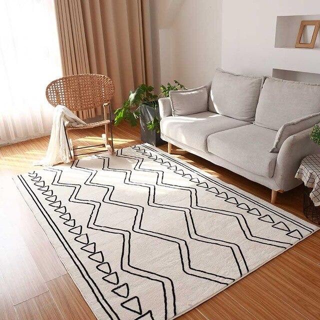 Naturalny dywan w stylu berberyjskim