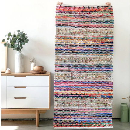 Kolorowy dywan berberyjski w stylu Ourika