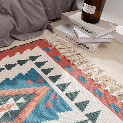 Dywan boho chic z etnicznym wzorem