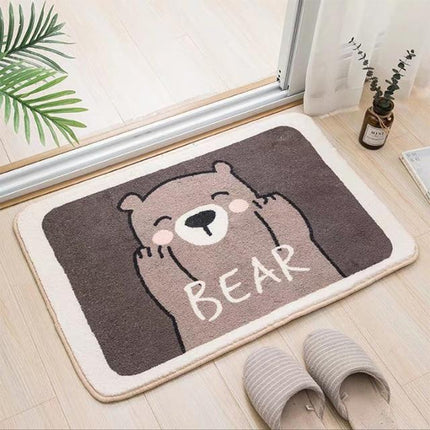 Antypoślizgowy dywanik dla dzieci miś