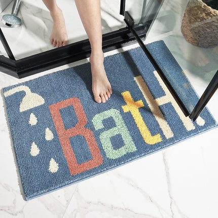 Dywanik łazienkowy w kolorze królewskiego błękitu