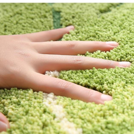 Dywanik łazienkowy z motywem liści