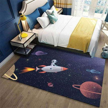 Dywan dla chłopca z astronautą rakieta