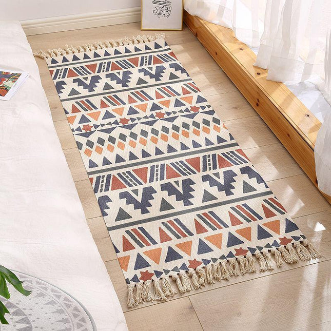 Dywan zewnętrzny w stylu boho na taras