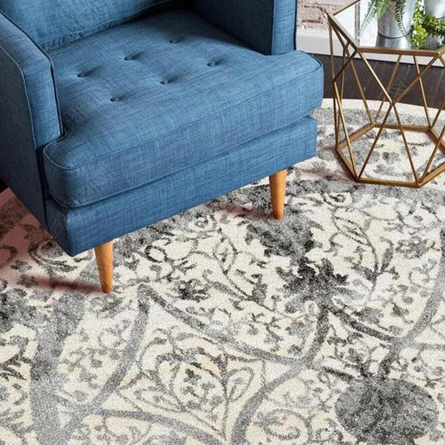 Okrągły dywan marokański w stylu vintage