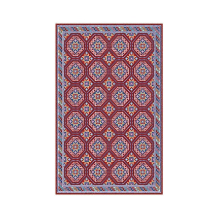 Nowoczesny wielokolorowy dywan w wzory