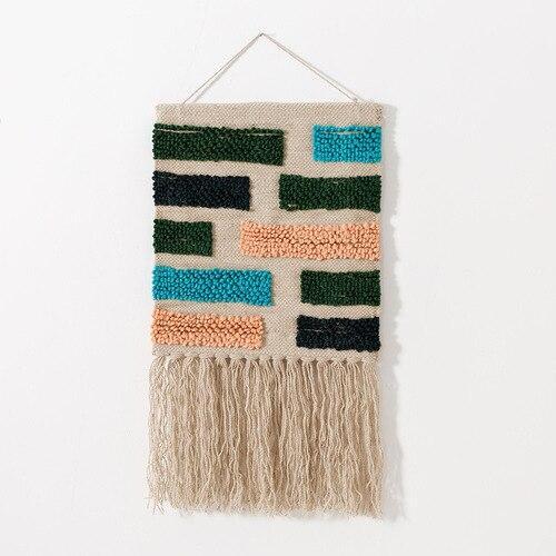 Jutowa makata ścienna w stylu boho