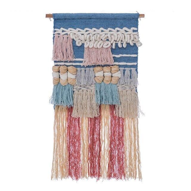 Oryginalna teksturowana makrama na ścianę