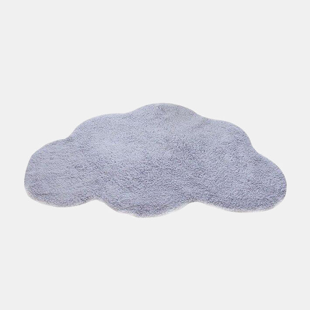 Szary puszysty dywanik w kształcie chmurki