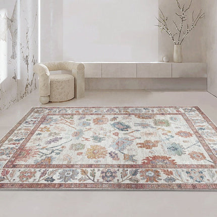 Pomarańczowy dywan w stylu vintage