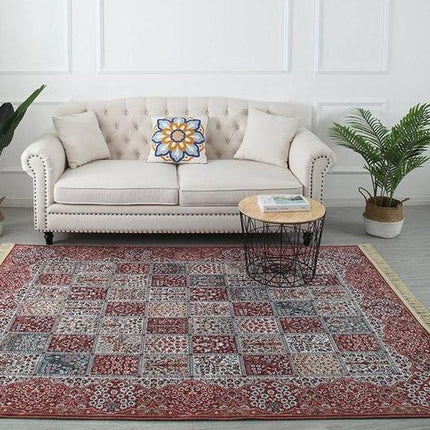 Kolorowy dywan perski w stylu patchwork