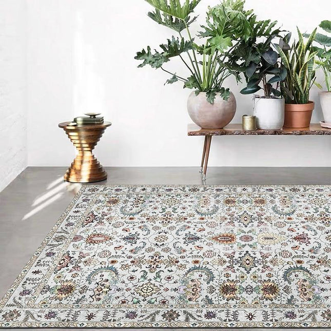 Jasny dywan perski w stylu vintage