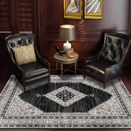 Nowoczesny dywan perski czarny antracyt