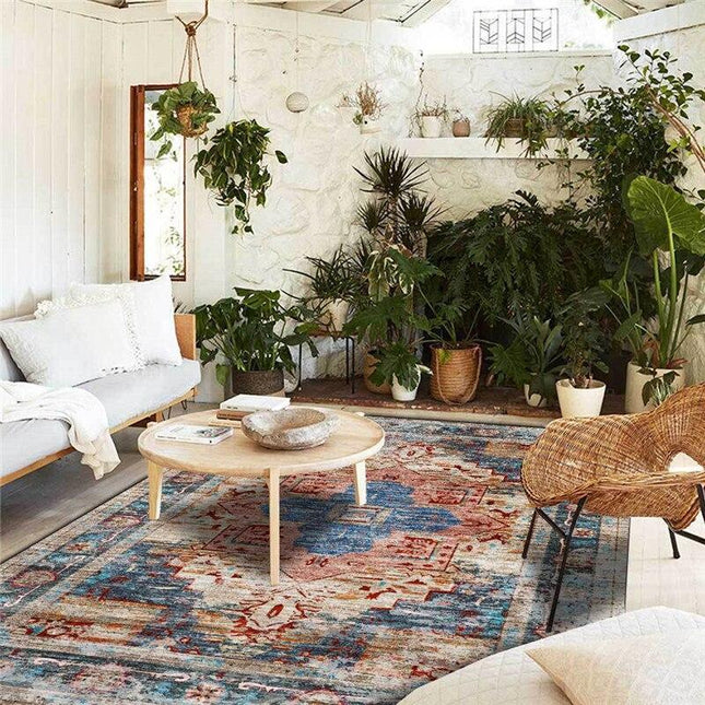 Kolorowy dywan vintage w stylu boho