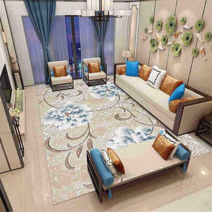 Dywan vintage w duże kwiaty